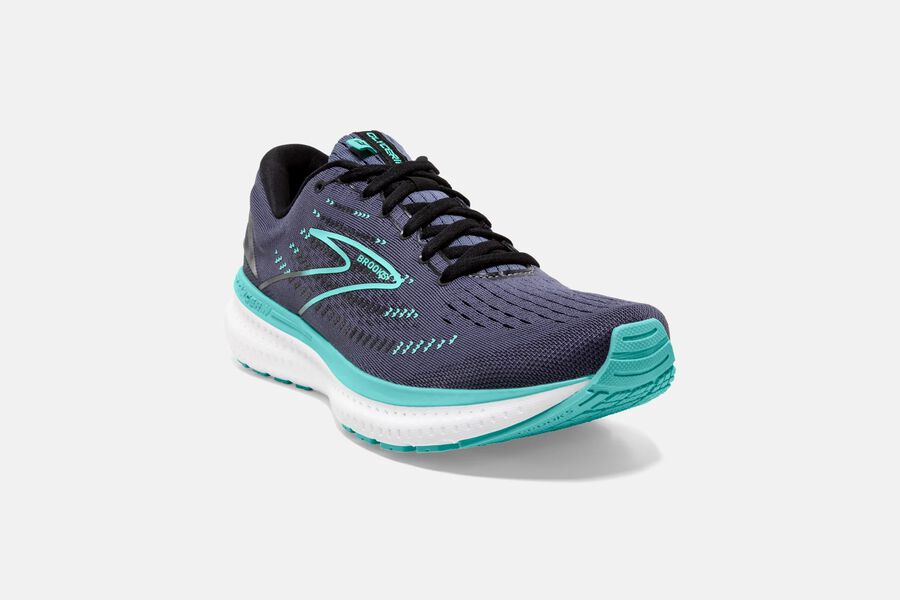 Brooks Running Shoes - Glycerin 19 Road Womens - Dark Grey/Blue - KFA-832794